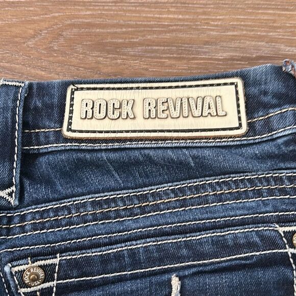 Rock Revival Jessica Straight Denim Jeans Sz 31 - Picture 7 of 15